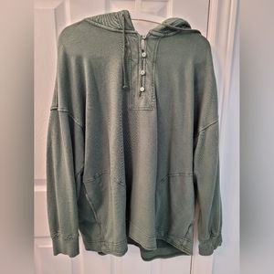 Aerie Green Oversized Hoodie Size Medium